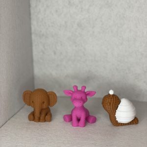 Detalle de boda con figura de animal en 3D