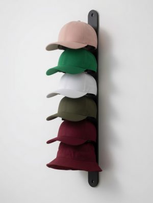 Organizador de Gorras de Pared – Diseño Vertical Minimalista