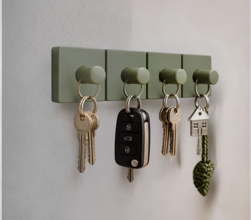 pla wall key holder product drender pla wall key holder product drender